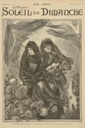 La Toussaint, de la couverture du Soleil du Dimanche, dimanche 4 novembre 1900